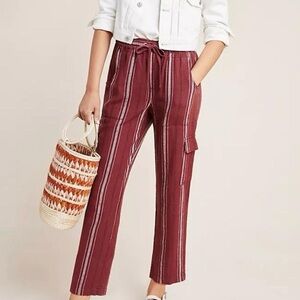 Sanctuary x Anthropologie Discoverer Linen Cargo Pants Womens
